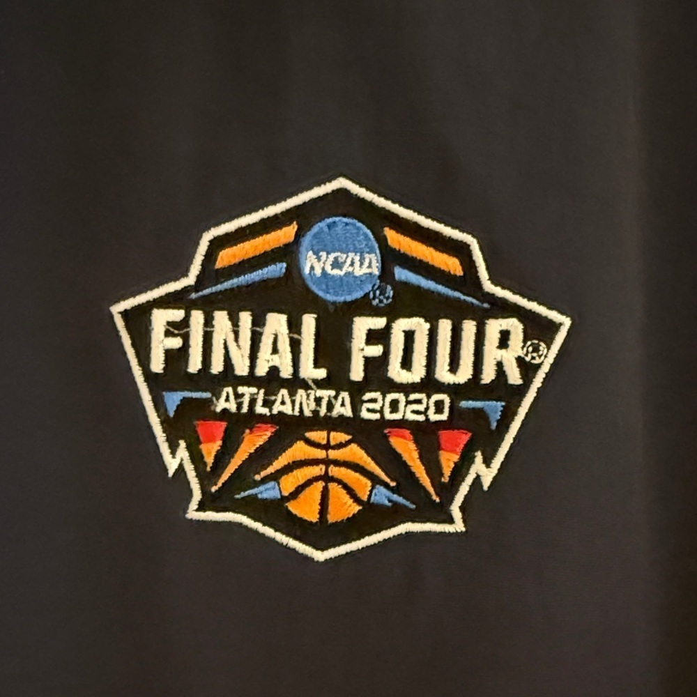 Navy Blue Men's 2020 Final Four Zip Up Sweatshirt Sz XL - Picture 2 of 7